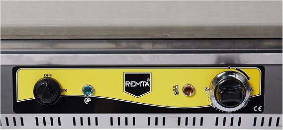 Remta R85 70 Cm Plate Grating Electric, Silver Color, 2800 W, Stainless Steel