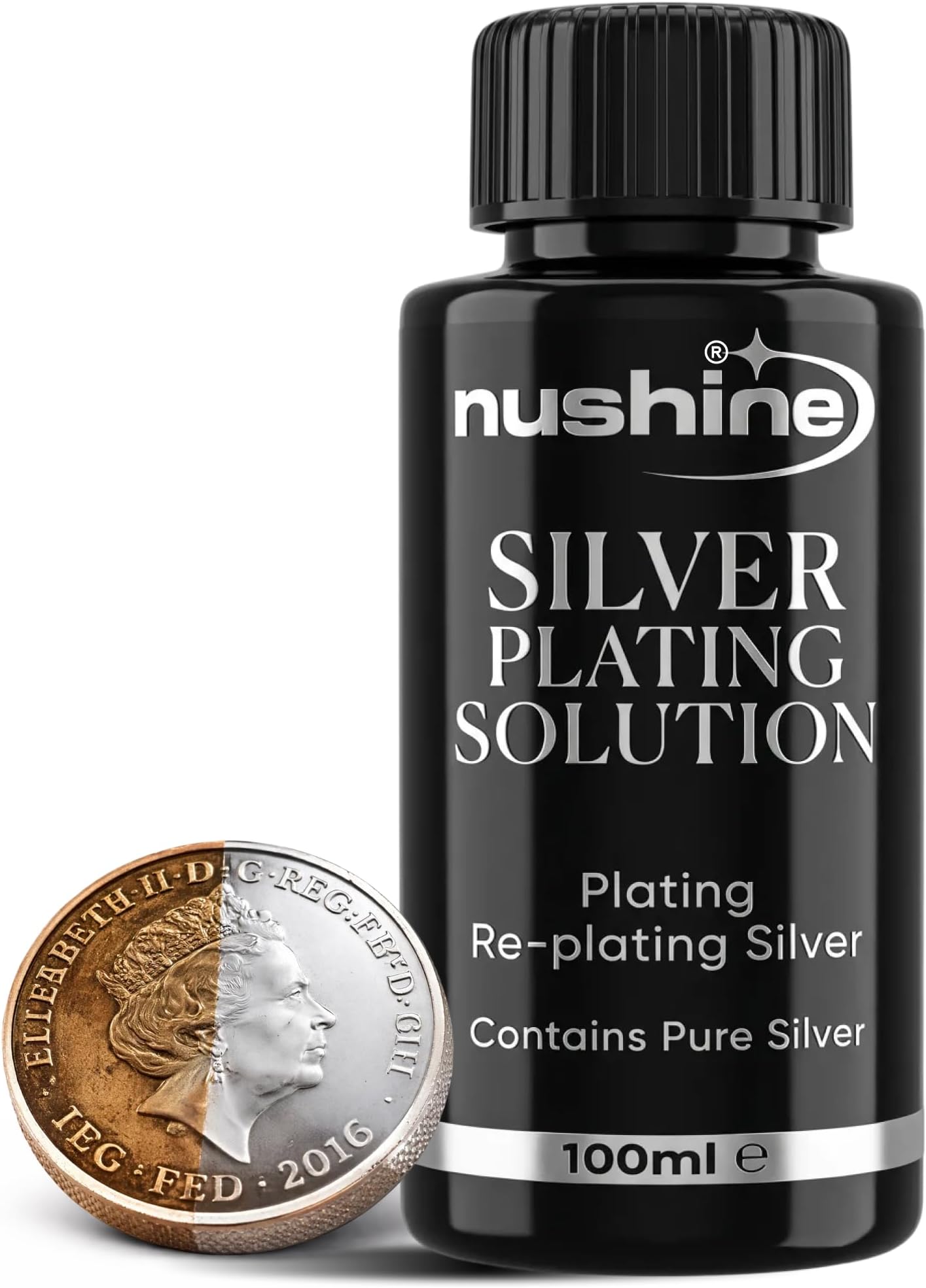 Nushine Silver Plating Solution - Silver Restorer 100ml