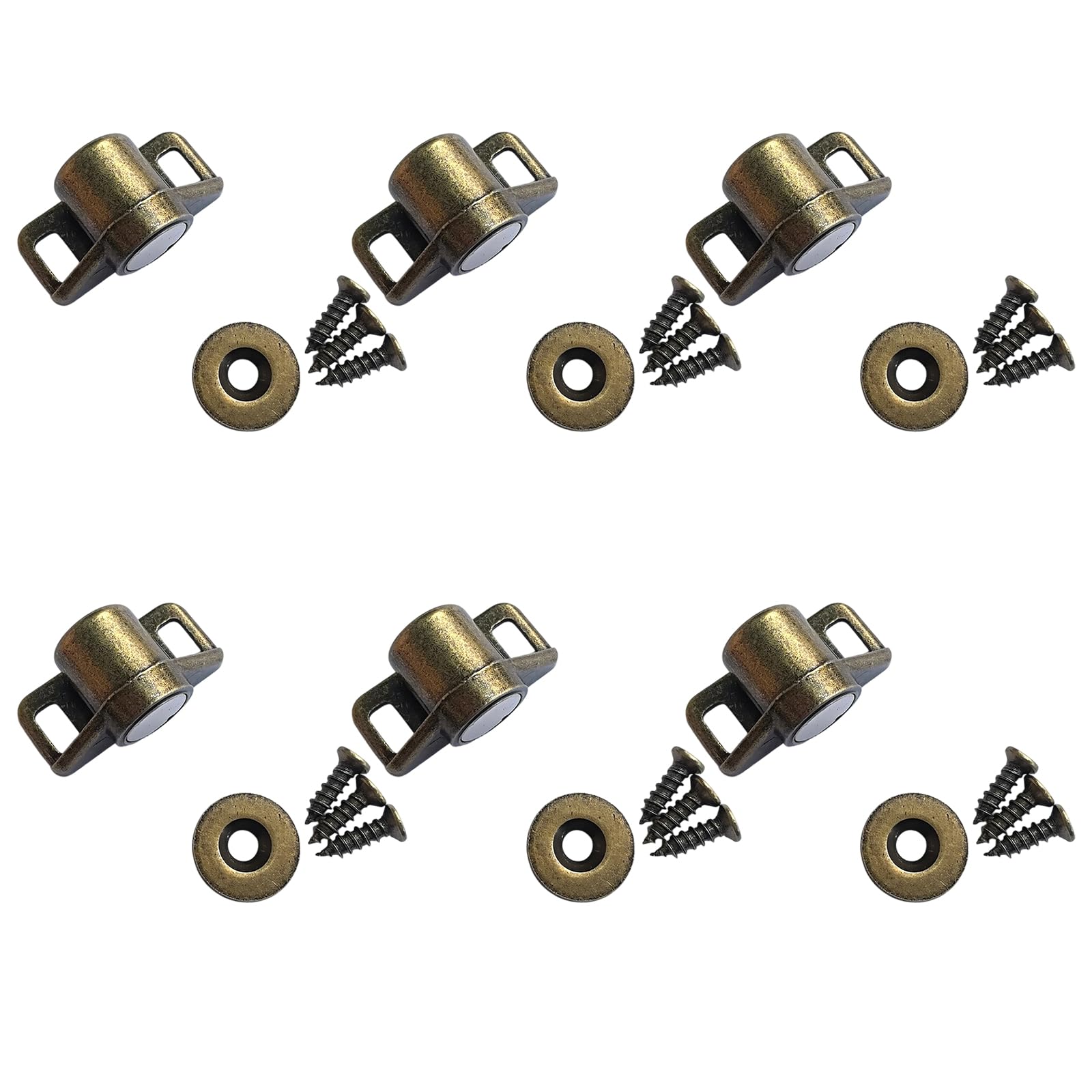 Kaccde Bronze 6Pack Versatiles Latches Suitable For Cabinets Closets Bookcases And Other Furniture Hardware Door Latches