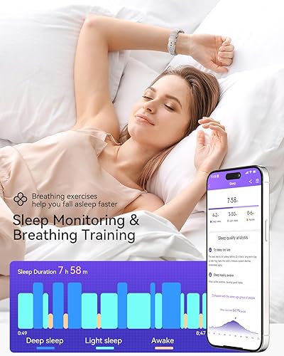 Miniatura 3 de RUXINGX Monitor de actividad física, reloj con monitor de corazón 247 para mujereshombres