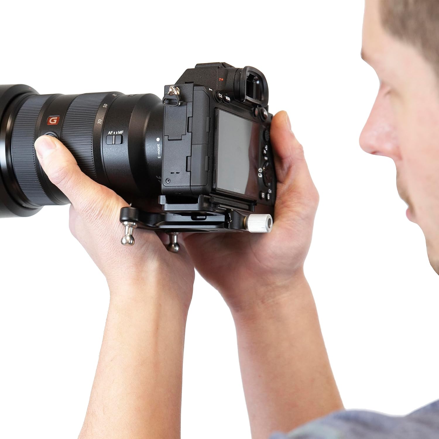 Spider Holster – SpiderPro Clamp v2 for Any Spider Camera Holster System with Universal Connection to Mount on Any Tripod – Designed for Use with Arca-Swiss-Style L-Brackets