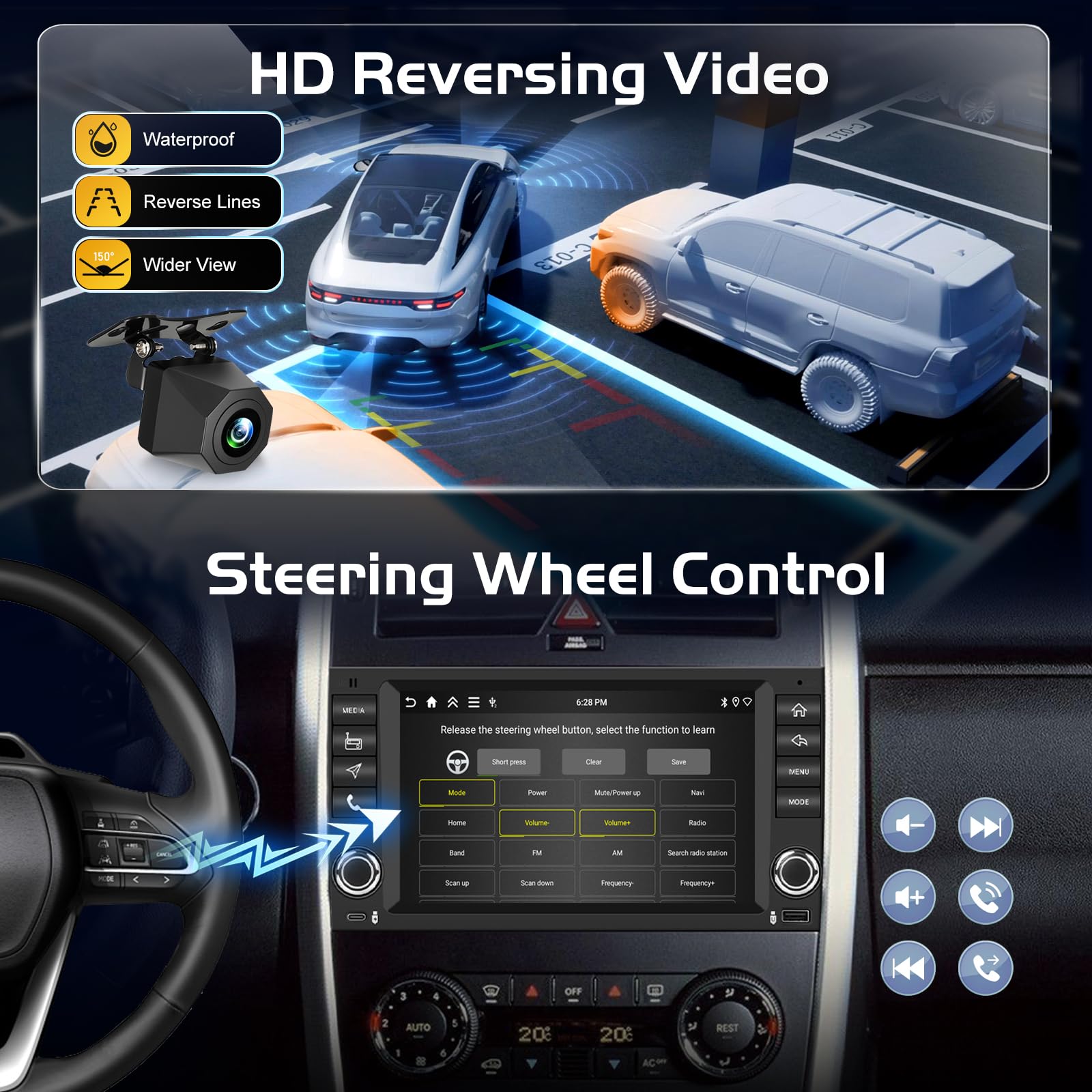 4+128GB Autoradio Android per Mercedes Classe A/B/V & Sprinter W906 W169 W245 B200 Vito Viano W639, Aggiornamento Radio Aftermarket con CarPlay, Android Auto, GPS, WiFi, Telecamera Posteriore