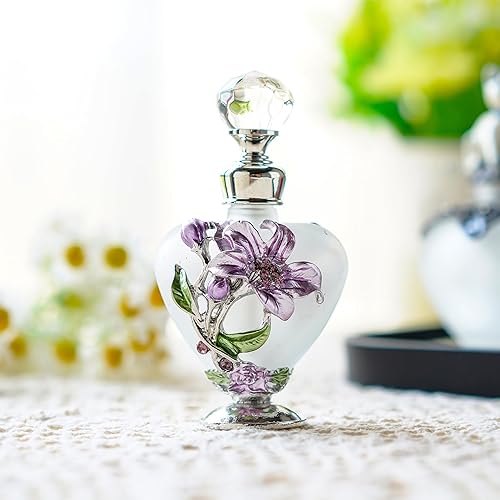 Miniatura 4 de YU FENG Botella de perfume de cristal de flor vacía recargable hecha a mano decoración del hogar dama regalo de vacaciones