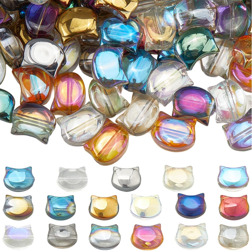 Perles en verre chat pour colliers uniques lors d'ateliers DIY