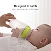 Comotomo Silicone Baby Bottle Gen 2 – Lanzamiento 2026 (8oz) – Botella Suave de Cuello Ancho para Alimentación Cómoda con Dobles Ventilaciones Anticólicos (Incluye Tetinas de Flujo Medio), Verde (Paquete Doble) 3
