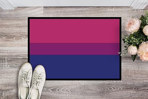 Miniatura 2 de Caroline's Treasures CK8011MAT - Tapete de orgullo bisexual de 18 x 27 pulgadas, para interiores y exteriores, para entrada, antideslizante,