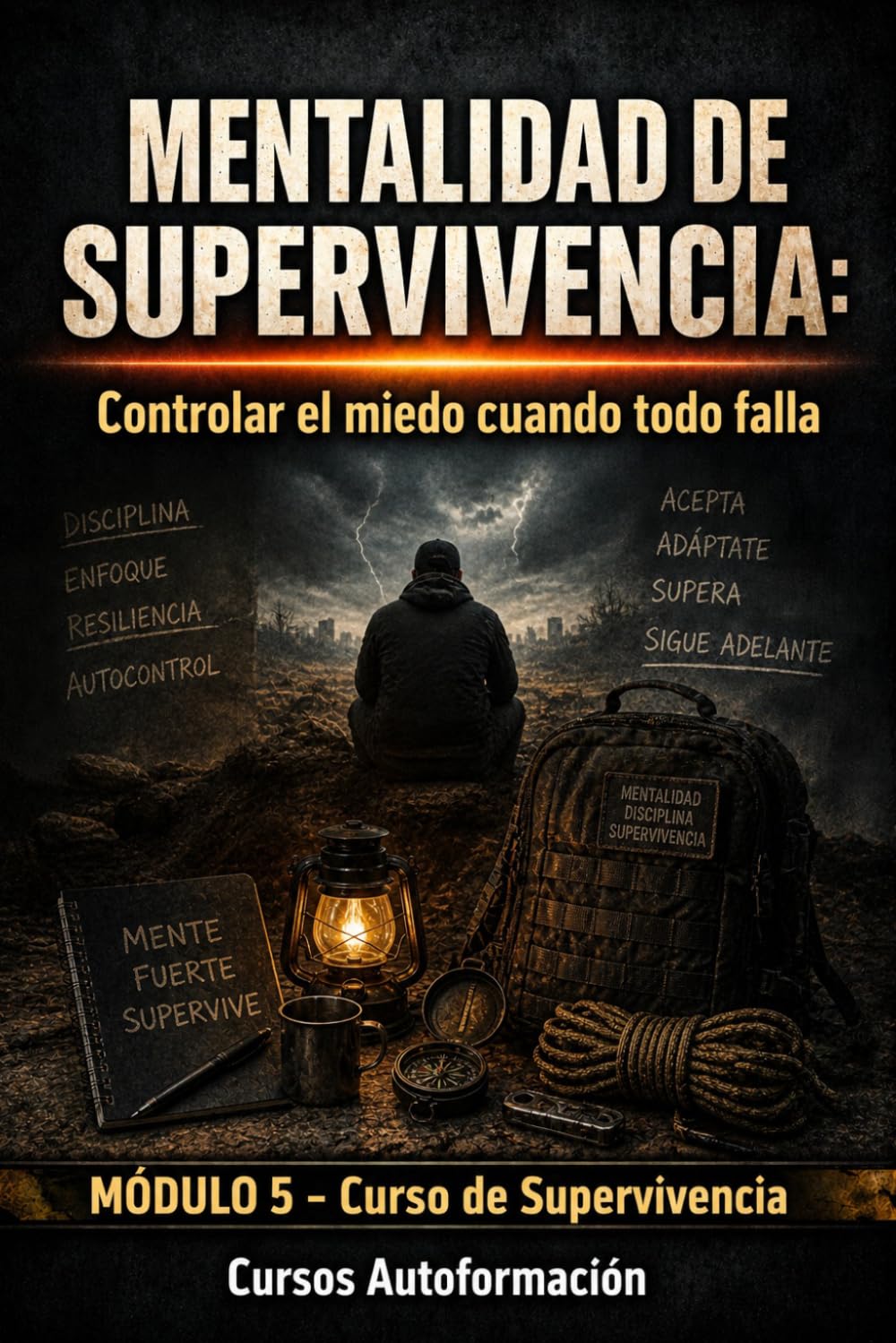MENTALIDAD DE SUPERVIVENCIA: Controlar el miedo cuando todo falla: Curso de Supervivencia (MÓDULO 5)