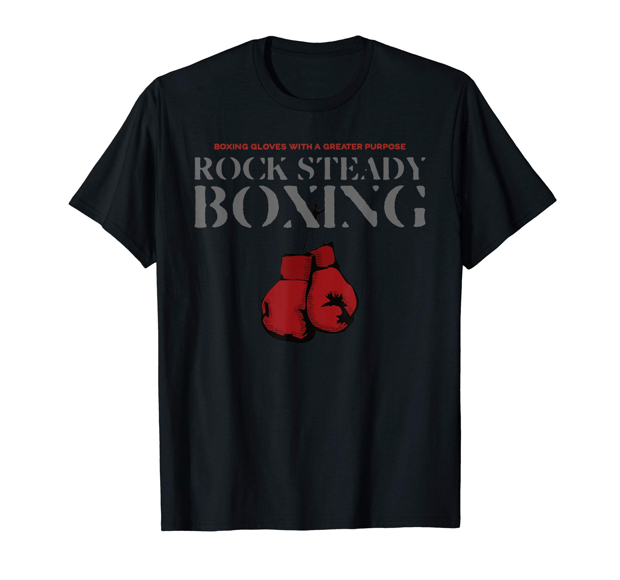 Rock Steady Boxing Knock Out Parkinson'sRock Steady Boxing Gloves With A Greater Purpose Parkinson's T-ShirtOEKO-TEX STANDARD 100