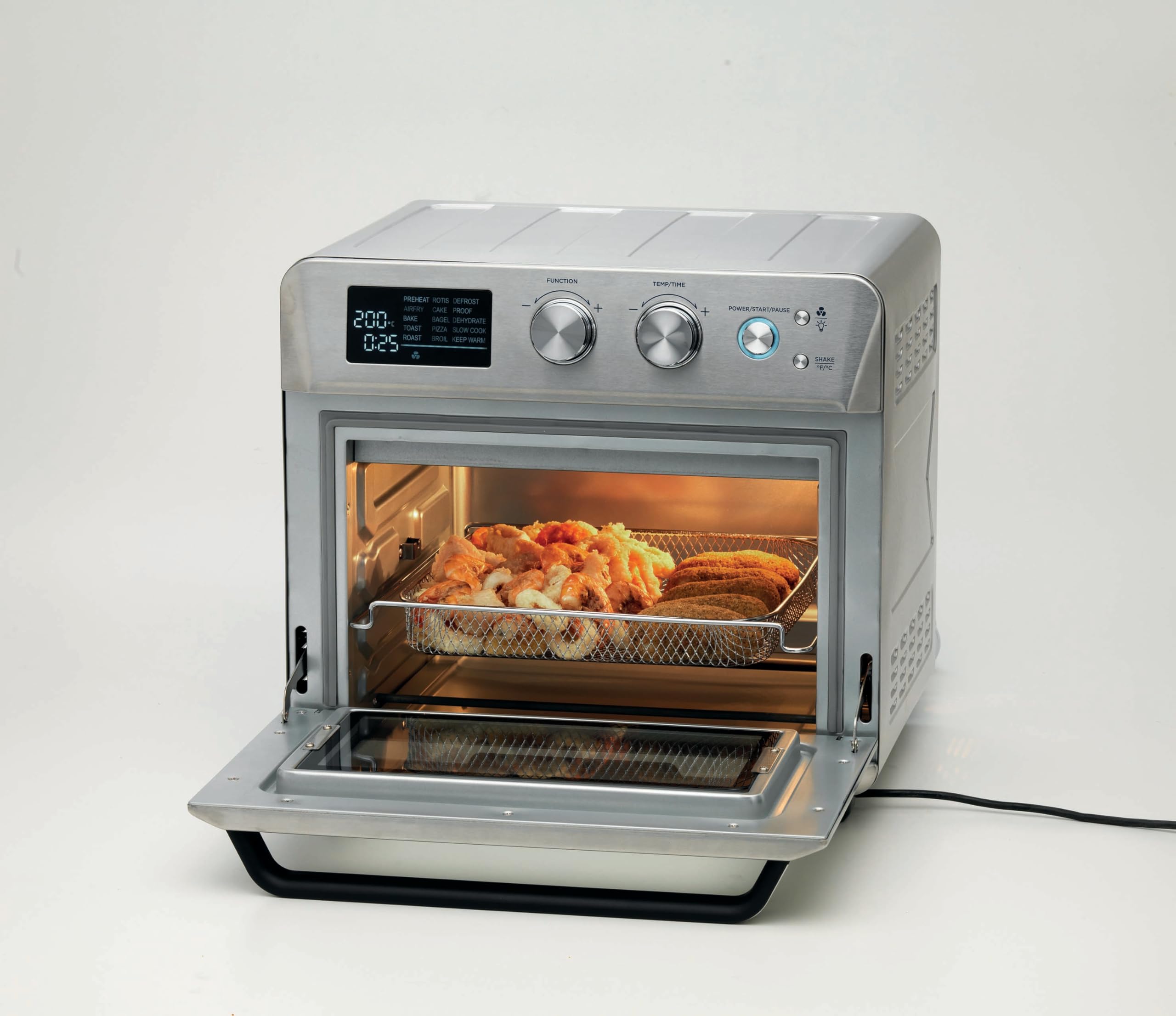 Ariete 4629 Forno + Friggitrice ad Aria 25L, 1700 W, Capacità 25L, 15 funzioni di cottura, Multifunzione, Temperatura fino a 230°, Silver
