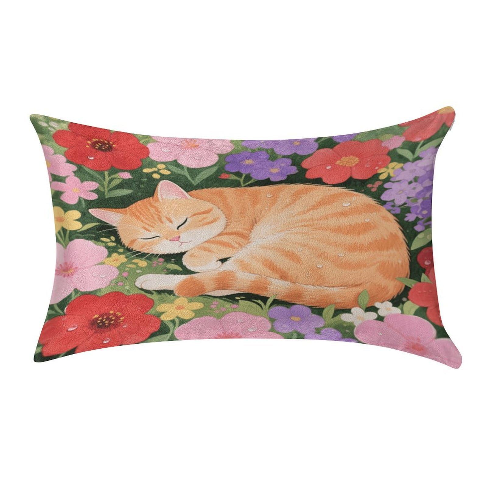Fekiloot Style Napping Cat Pillow Covers Home Decor Pillow Cases