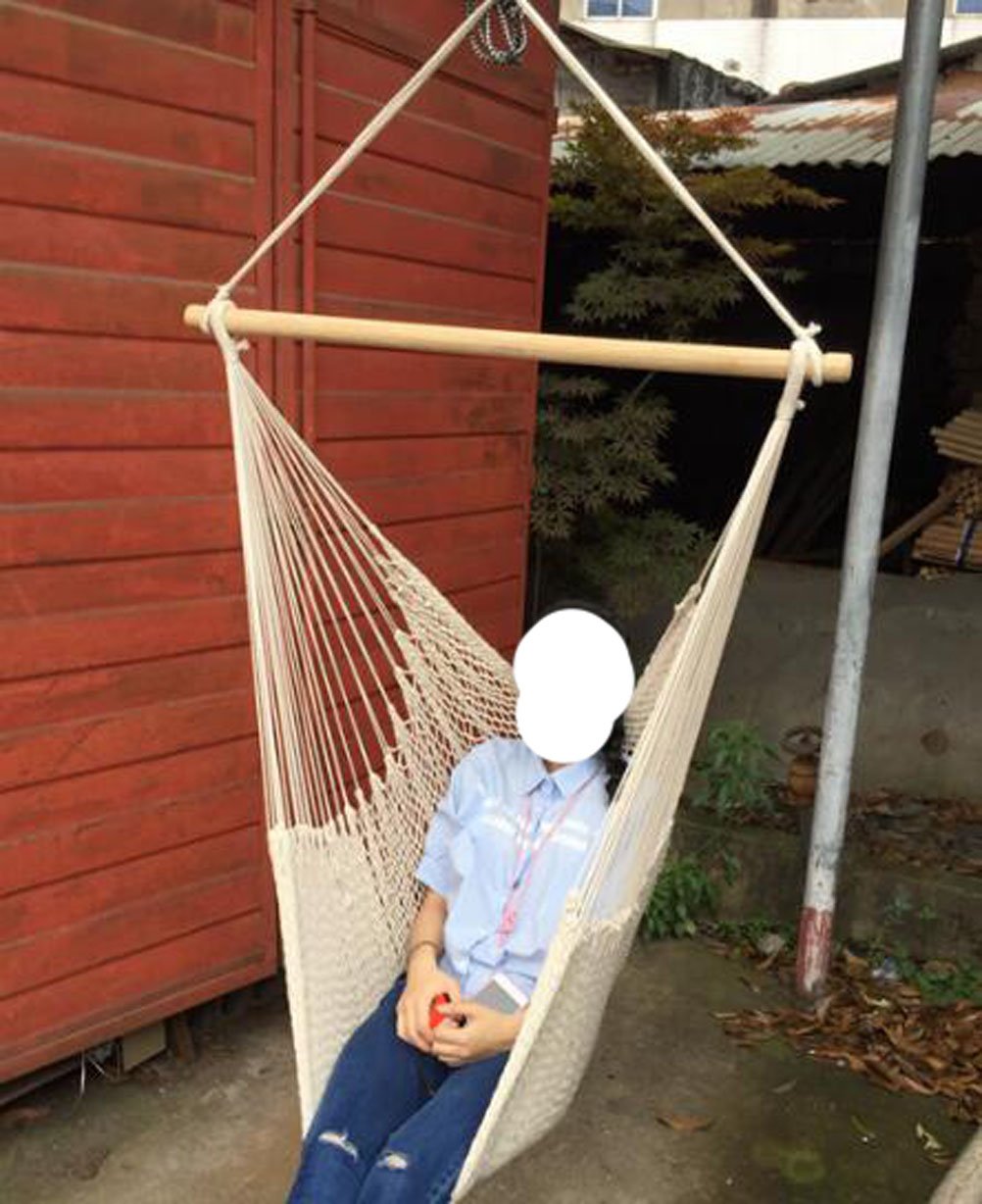 HLMAILeisure Swinging Hanging Hammock Chair Dedicated Indoor and Outdoor Relax