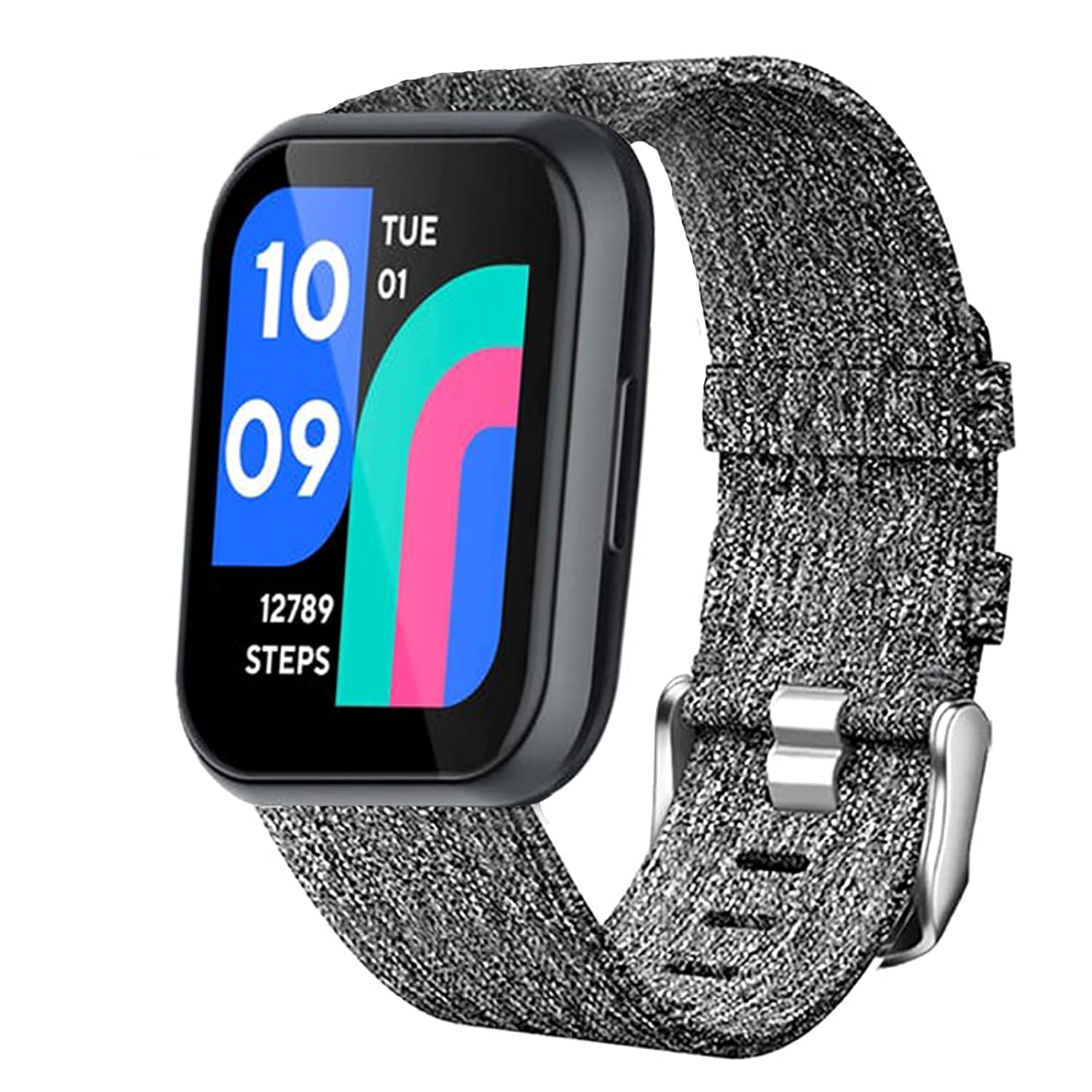 Lamshaw Compatible for Wyze Watch 47mm Band Breathable Nylon Woven Fabric Replacement Accessory Strap Compatible for Wyze Watch