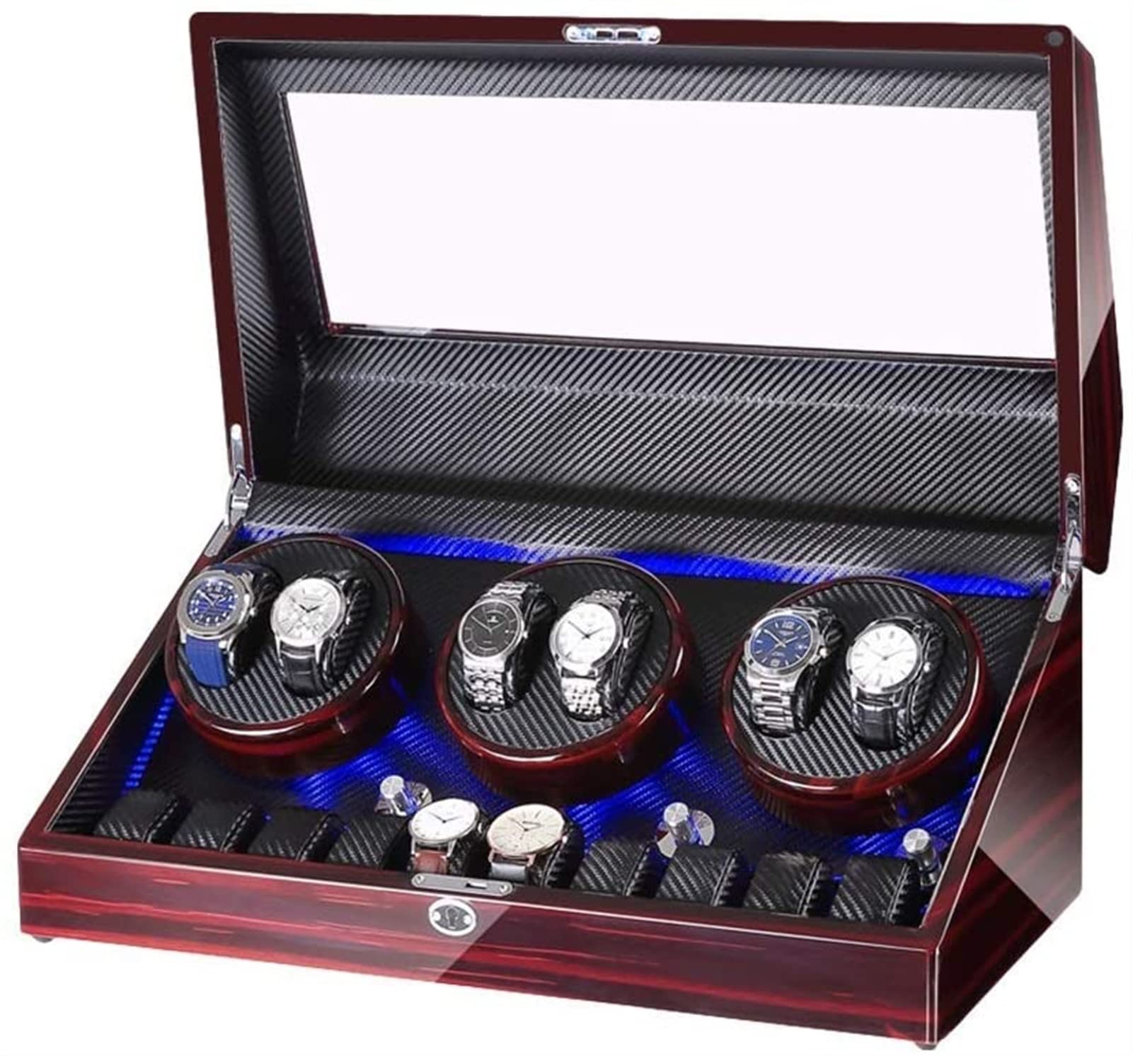 Caja enrolladora de relojes para evitar paradas con motor supersilencioso
