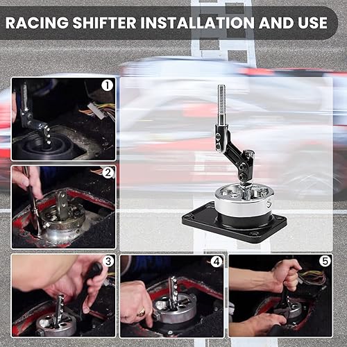 Vista 10 de Kit de cambio de transmisión manual de cambio rápido para Ford Mustang T45 T5 compatible con Ford Mustang 83-04 para Thunderbird 83-88 para Cosworth