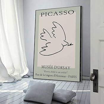Amazon.co.jp: ピカソ 平和の鳩 ポスター 印刷 ポスター クール