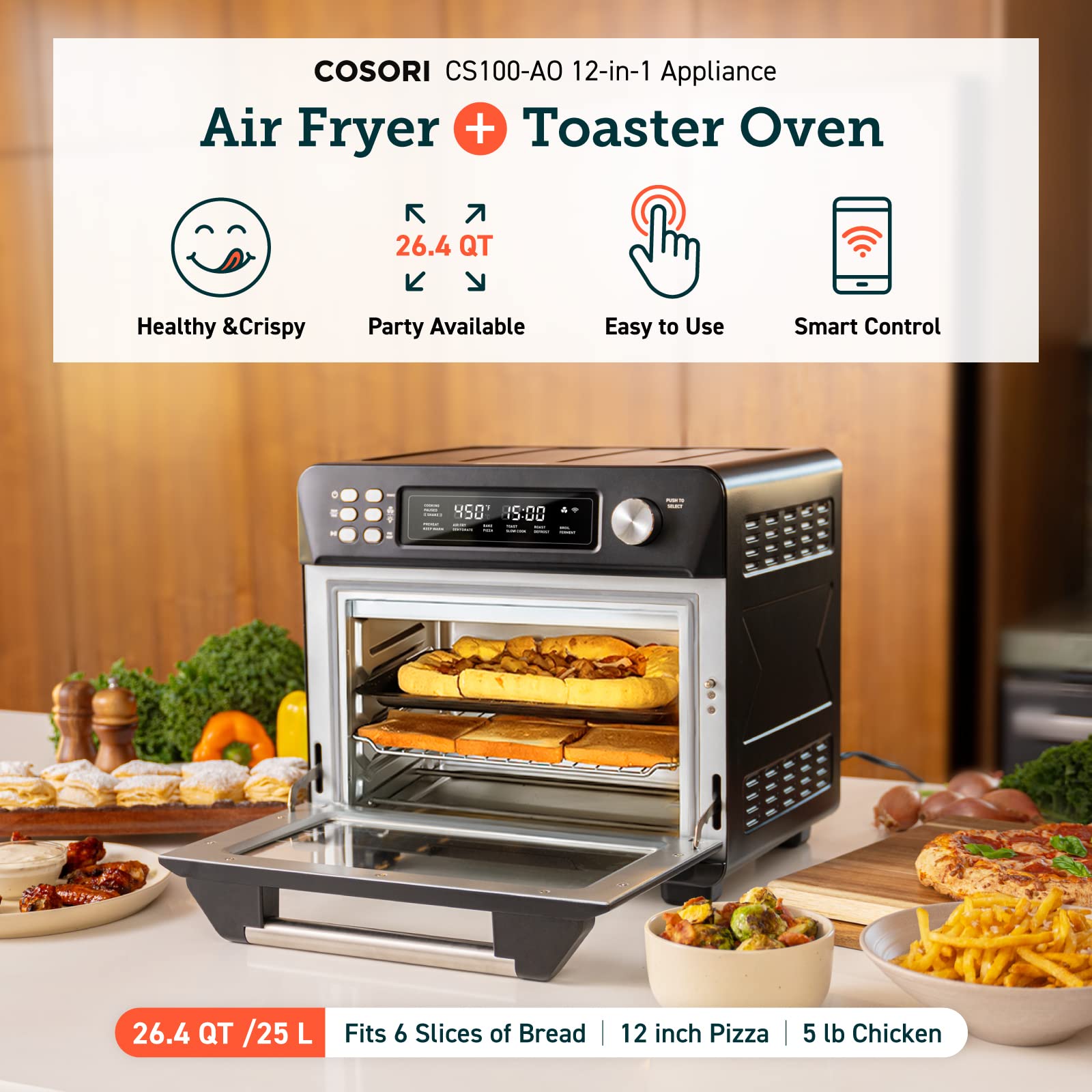 air fryer that fits a 12 inch pizza