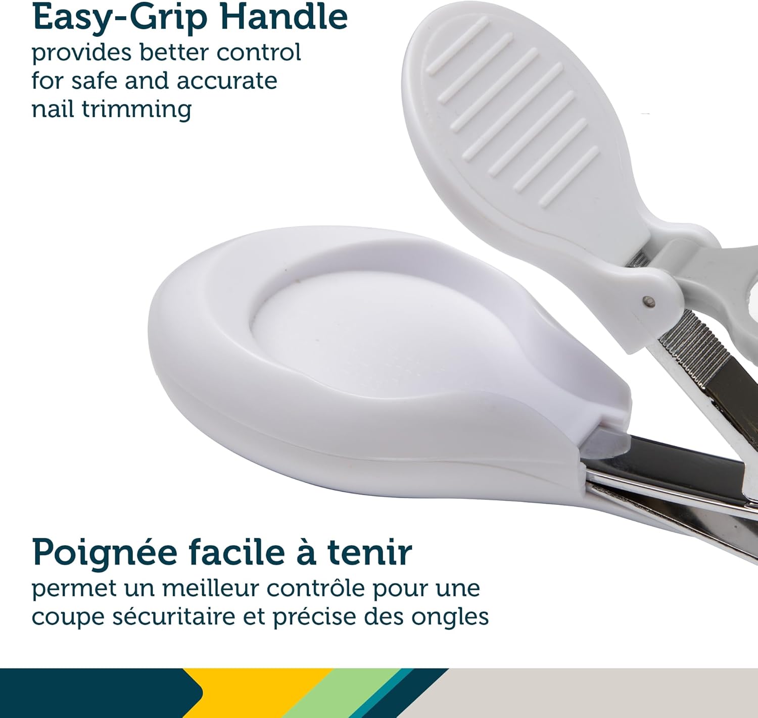 Safety 1st Clear View Baby Nail Clippers, Grey – 5X Magnifying Lens and Easy-Grip Handle, Compact for Diaper Bag Essentials - Image 5