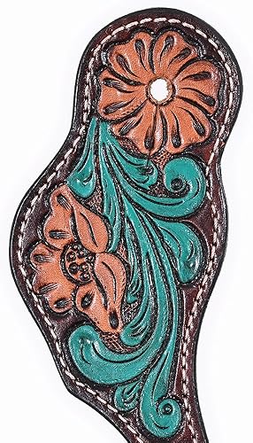 Miniatura 9 de Correas de cuero para adultos  Correas de espolón occidentales para mujer para montar a caballo, carreras de barril, espectáculo y rodeo  Correa de