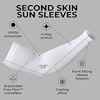 Vista 69 de Mangas de brazo de protección solar UV para hombres y mujeres, manga de enfriamiento de compresión deportiva UPF 50, base de cáncer de piel