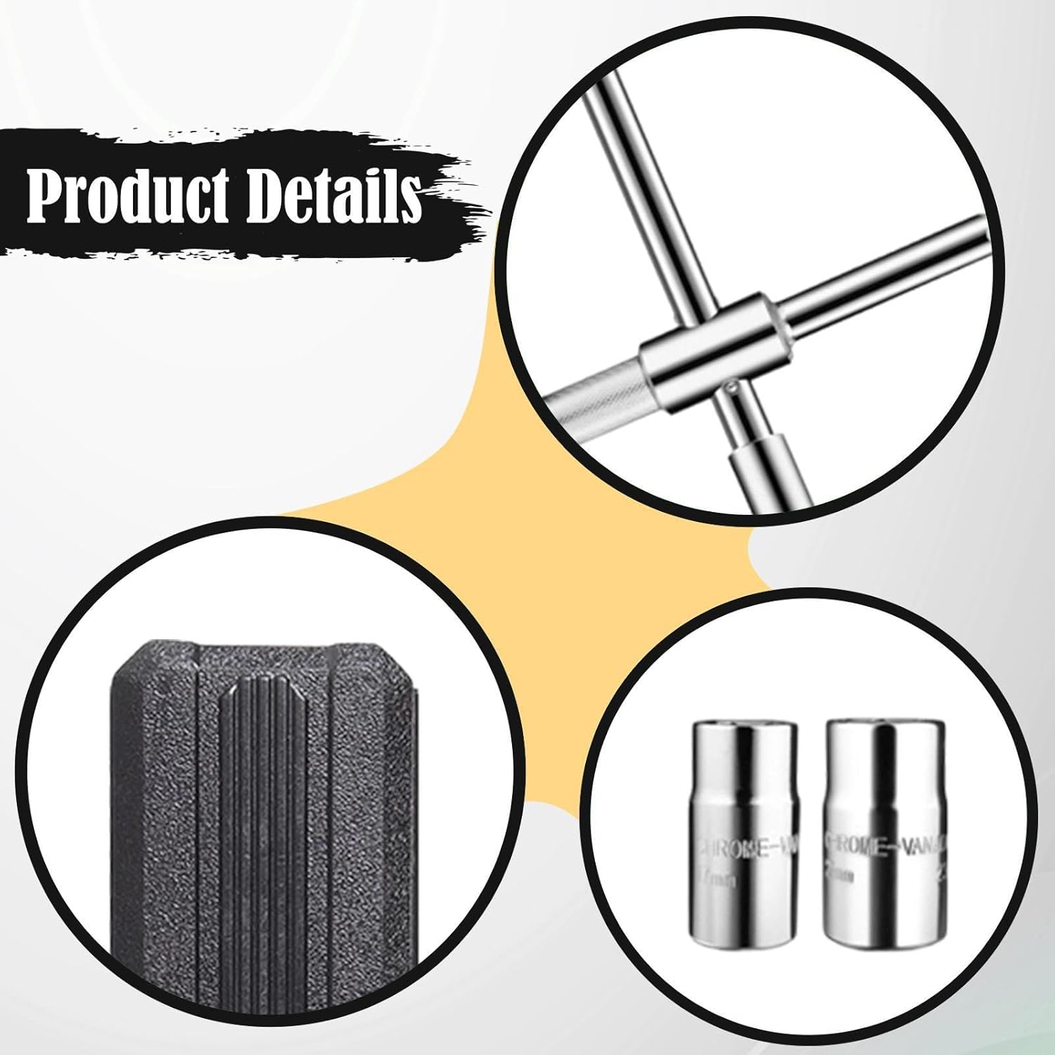 Extended Lug Wrench Cross Wrenches Professional Tire Tool Detachable Accessory Wheel Nut Wrench 4Ways for Truck