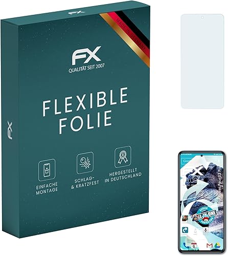 atFoliX Protector de pantalla compatible con Xiaomi Poco X3 Pro, película protectora de pantalla ultra transparente y flexible FX (3X)