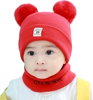 Tomorrow Fashion Baby winter hat and scarf set, Baby beanie, Warm baby hat with scarf, Knitted baby winter hats, Baby hat ... Price In India