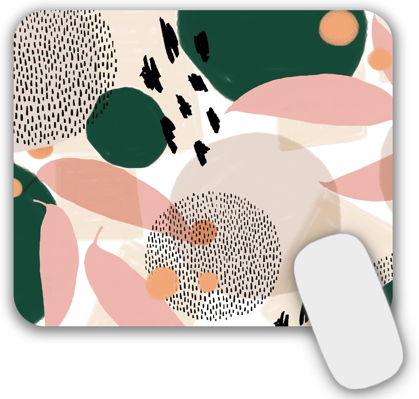 Small Mouse Pad Mouse Mat for Desk Laptop Computer(Purple Flowers) image 5