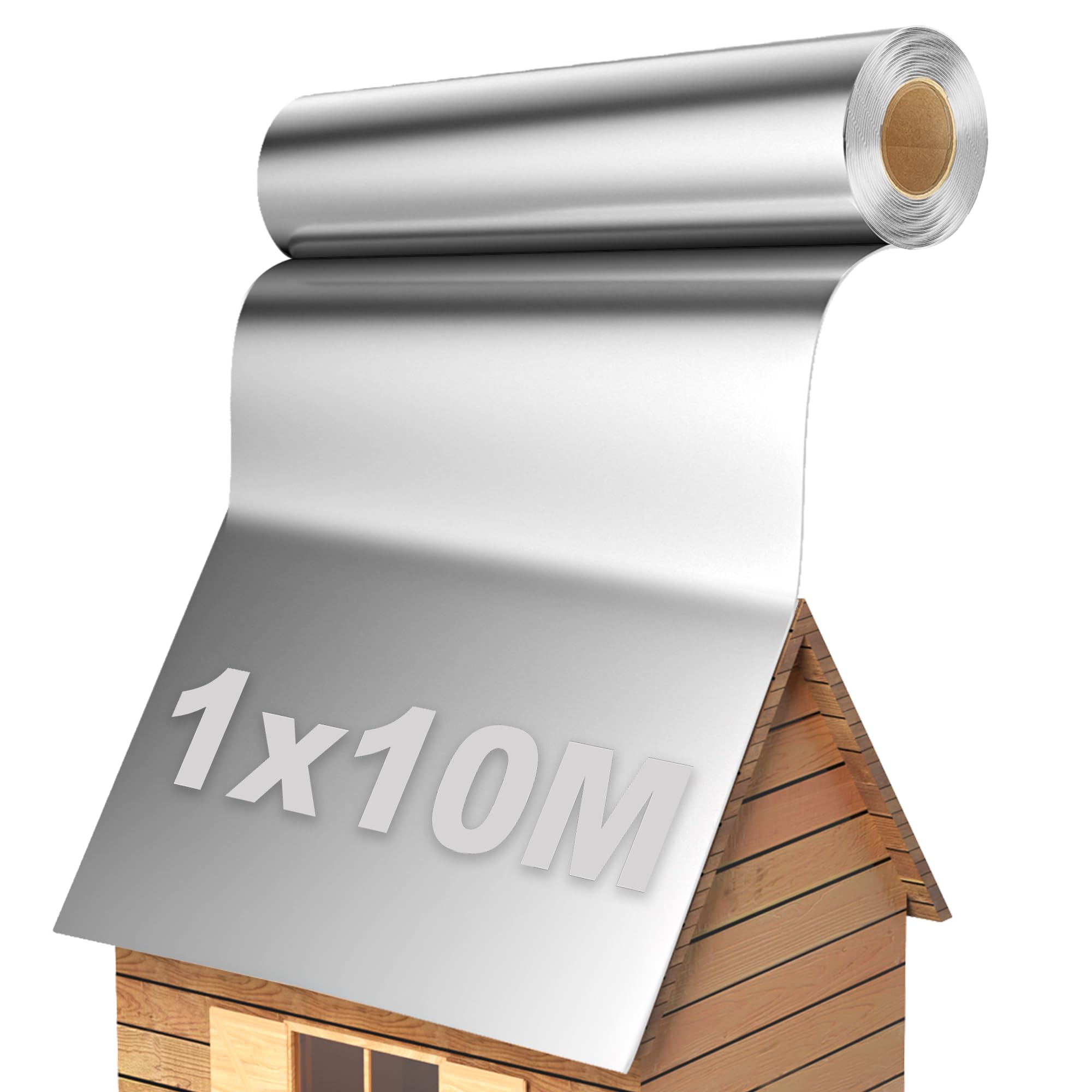 TEOV Dachfolie Aluminium 10㎡ Bitumenkleber Selbstklebend Dachbahn
