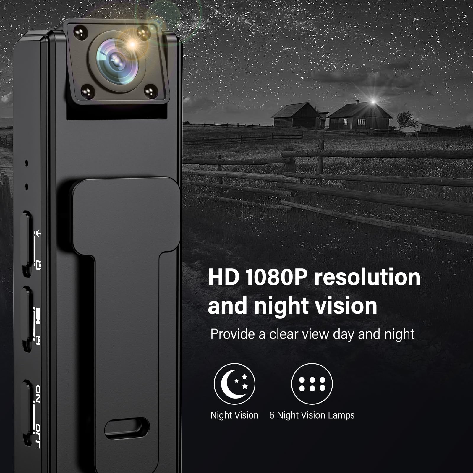 Yadayuki Telecamera Nascosta WiFi HD 1080P – Spia Con Movimento E Visione Notturna, Supporto MicroSD 32GB
