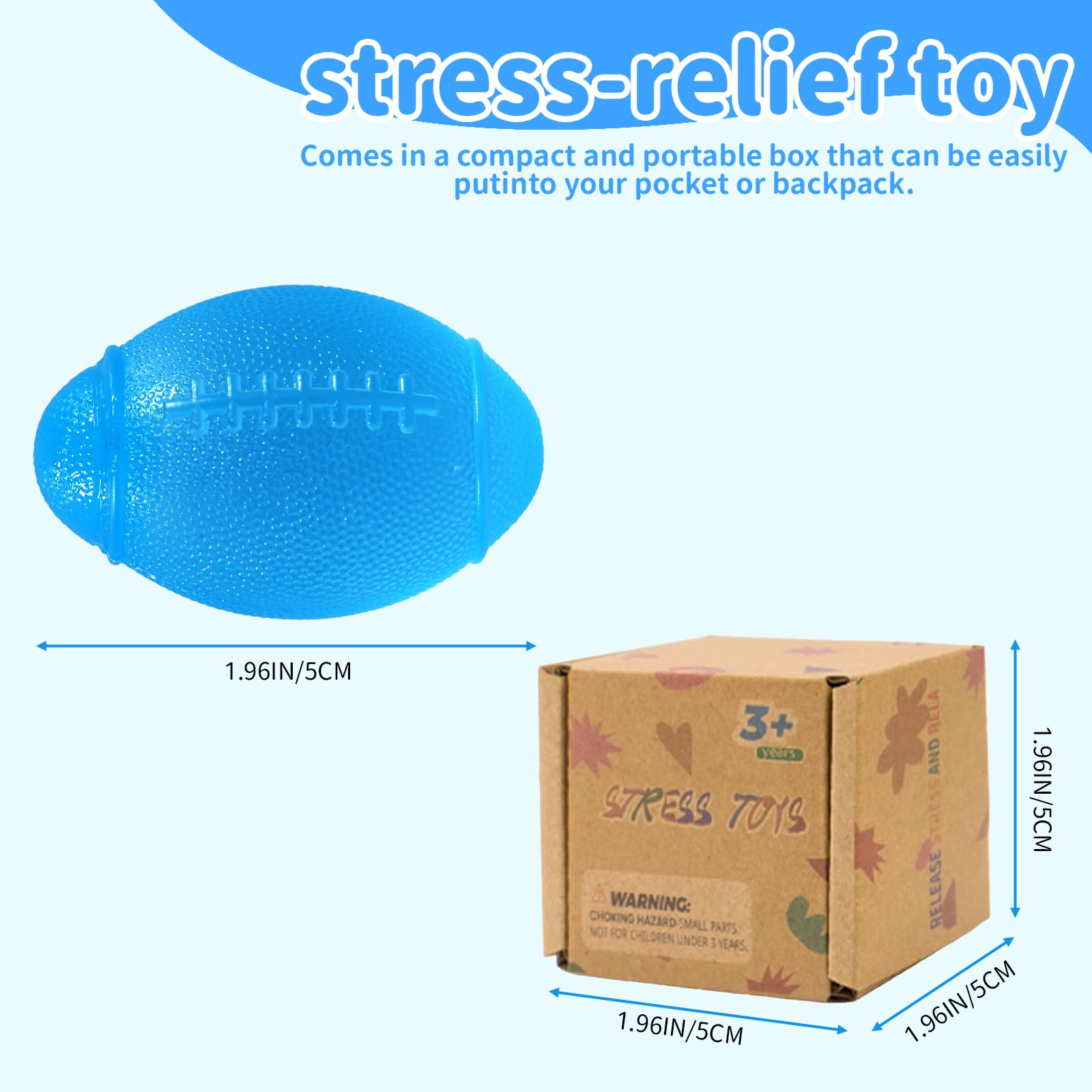 Graphinza Stress Balls for Kids and Adults, Maltose Soft Stress Relief Balls 1.37in, Slow Rise Sensory Toy - Image 2