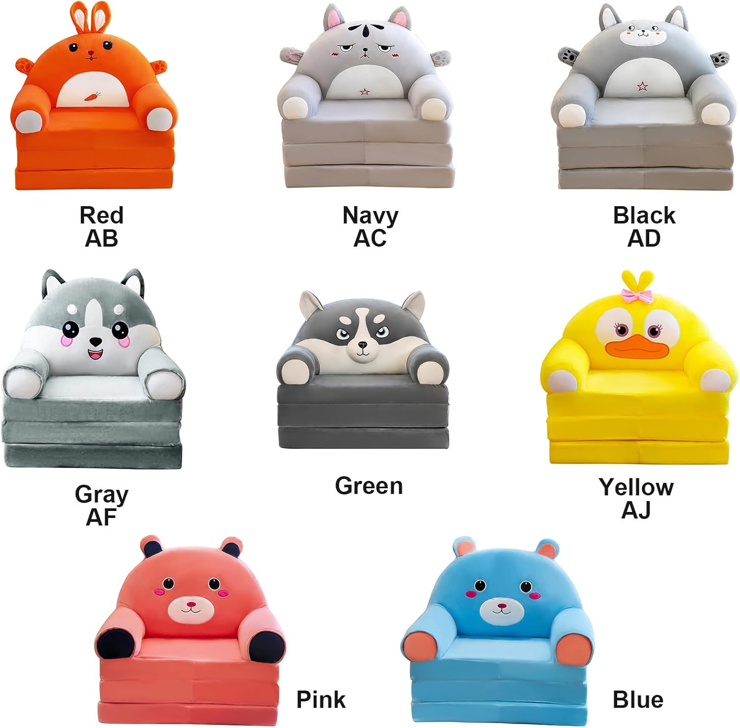 Cushion Plush Sofa, Foldable Sofa Cushion Plush 2 in 1 Lounger Bed Cushion Plush Sofa (H)