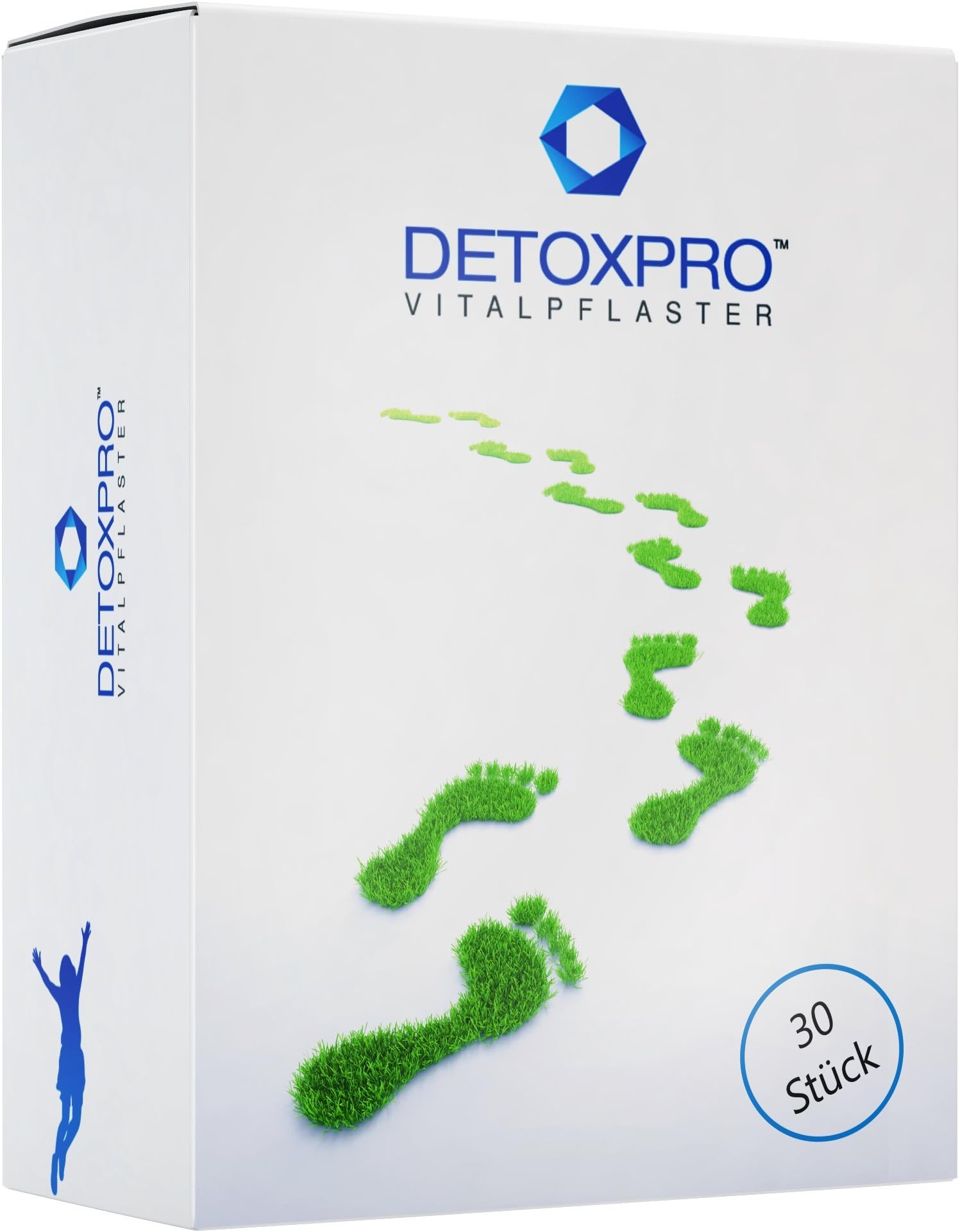 DETOXPRO - Vitality Patches | 30 Detox patches for the soles of the feet | with bamboo vinegar and tree vinegar | Draw out toxins and poisonous substances for purification and de-acidification