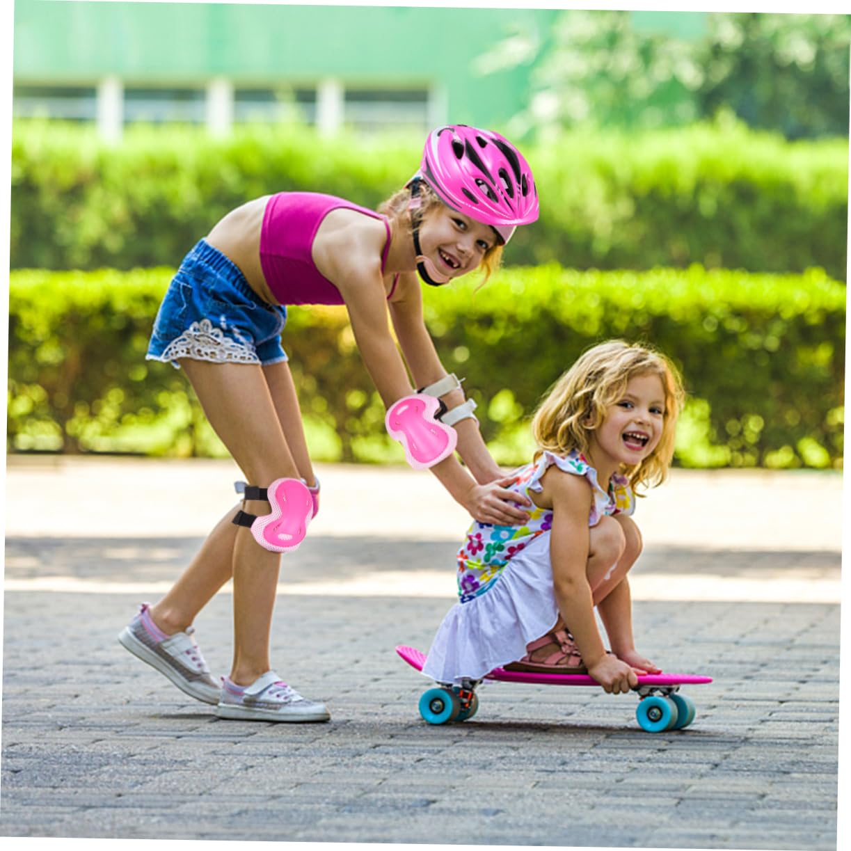 Abaodam Boys and Girls Roller Skating Protective Gear Set Elbow Pads Wrist Guards Skating Supplies for Boys Girls Years Old