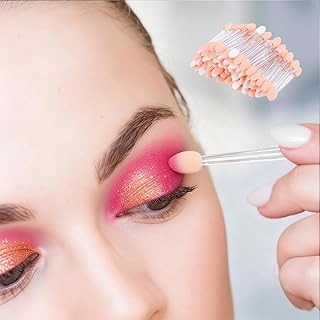 50 Aplicadores de sombra de ojos Desechable E...