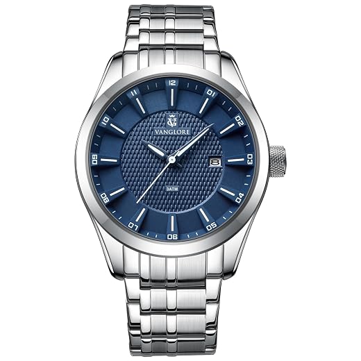 Relógio Masculino De Pulso Aço Inoxidável 44mm Vanglore Nexus 8515a
