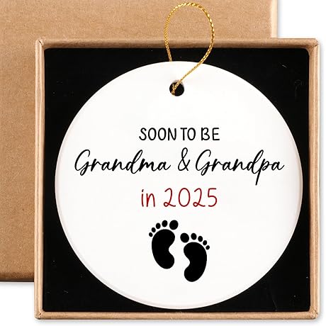 Timeless Keepsake: Grandpa Ornament for First-Time Grandparents