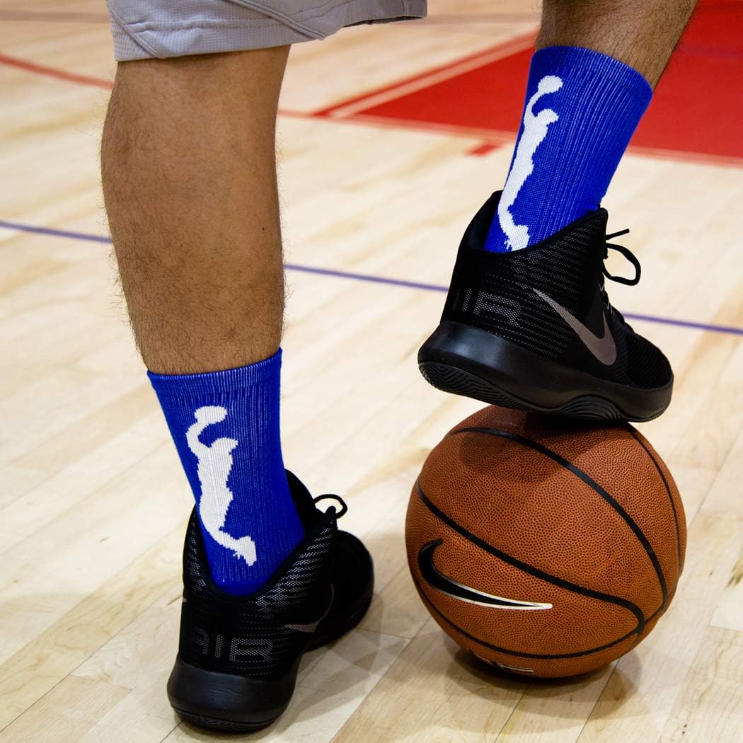 ChalkTalkSPORTS Basketball Performance Crew Socks - Jump Shot - Youth & Adult - Elite Basketball Mid-Calf Socks - Image 4