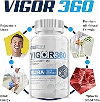 Vista 3 de MURAM Vigor 360 Ultra Complex Elite Series Vigor360, Vigor 360 Pastilla, máxima fuerza Vigor360ultra, paquete de 2 botellas, suministro de 60 días