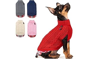 KYEESE Christmas Plaid Dog Sweater