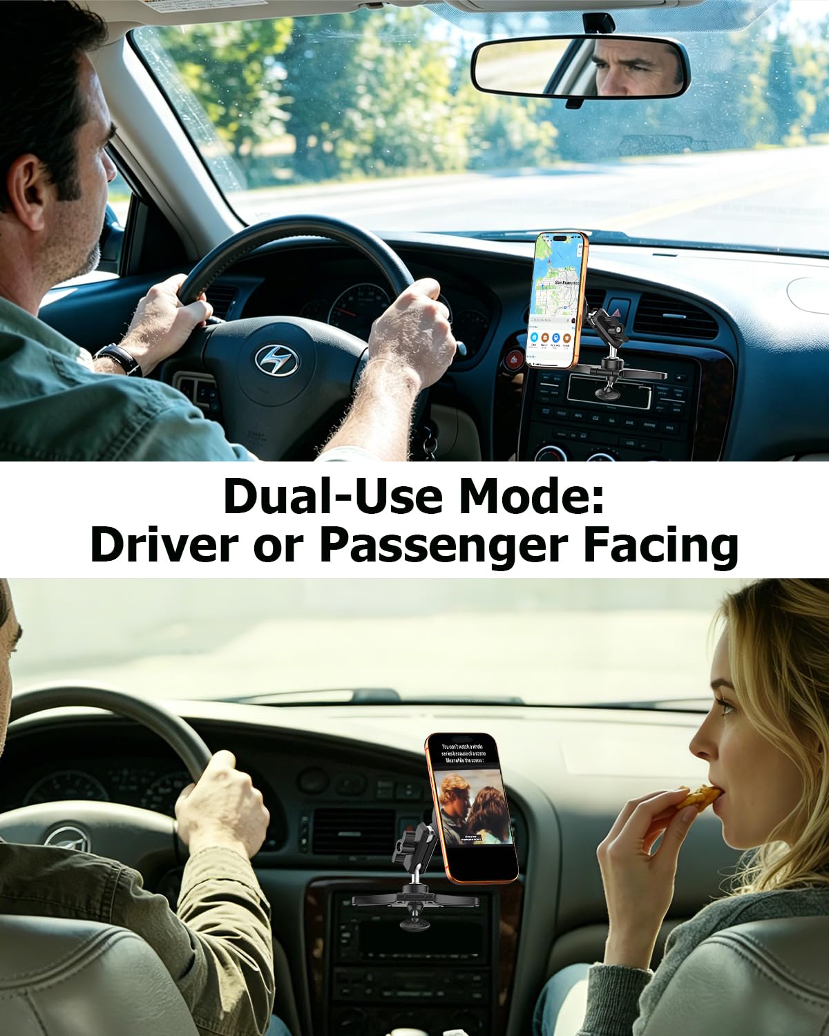 Supporto magnetico per cellulare da auto con fessura CD [guidatore e passeggeri possono usare]