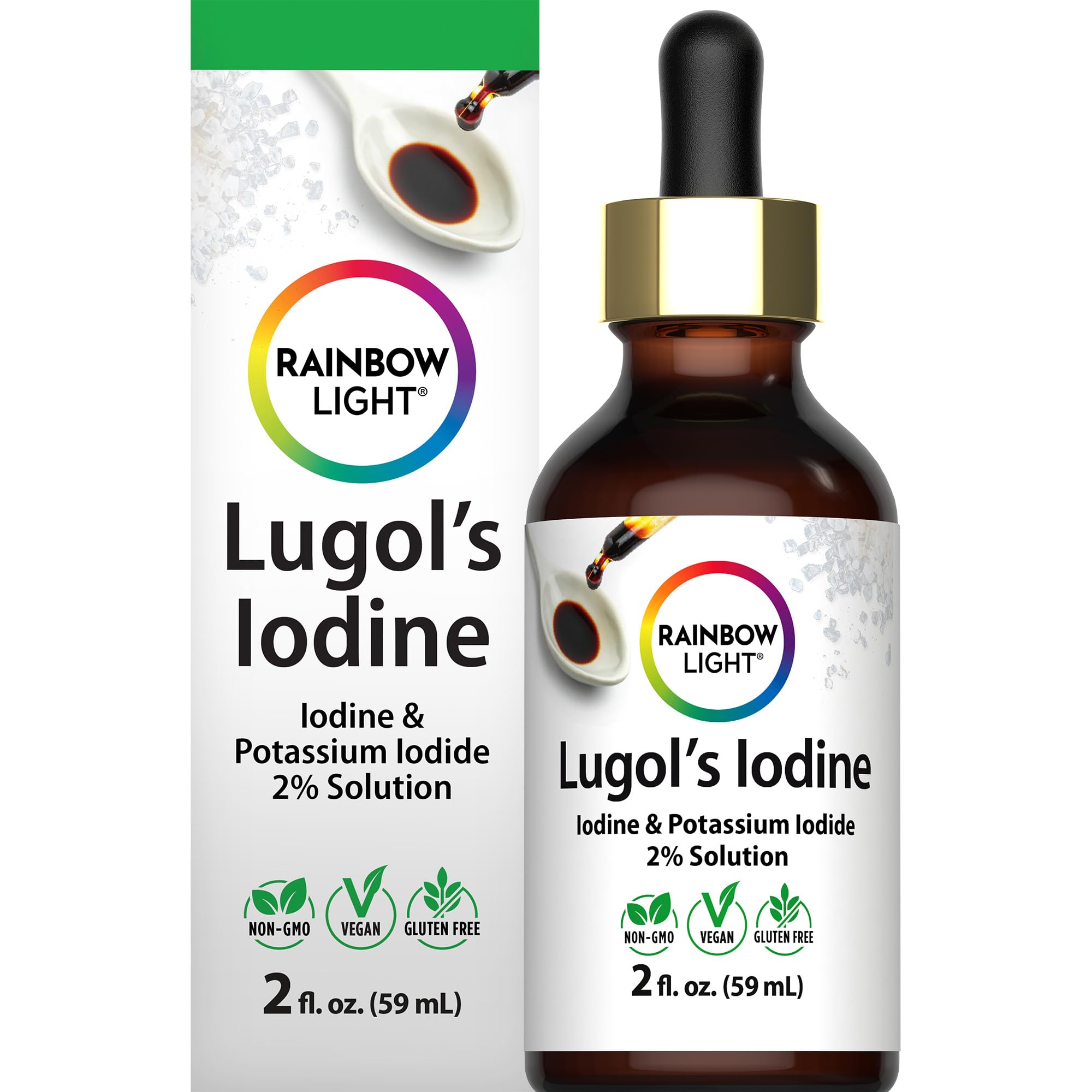 Rainbow Light Lugol's 2 Percent Iodine Solution | 2 fl oz