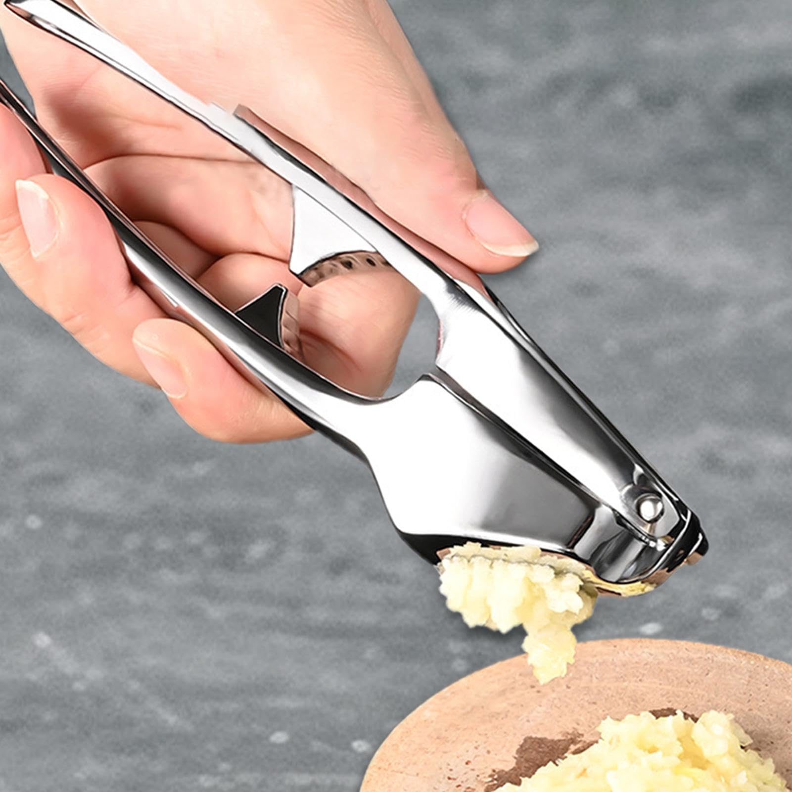 Trita Aglio Manico ergonomico facile da premere, attrezzo per purea e
