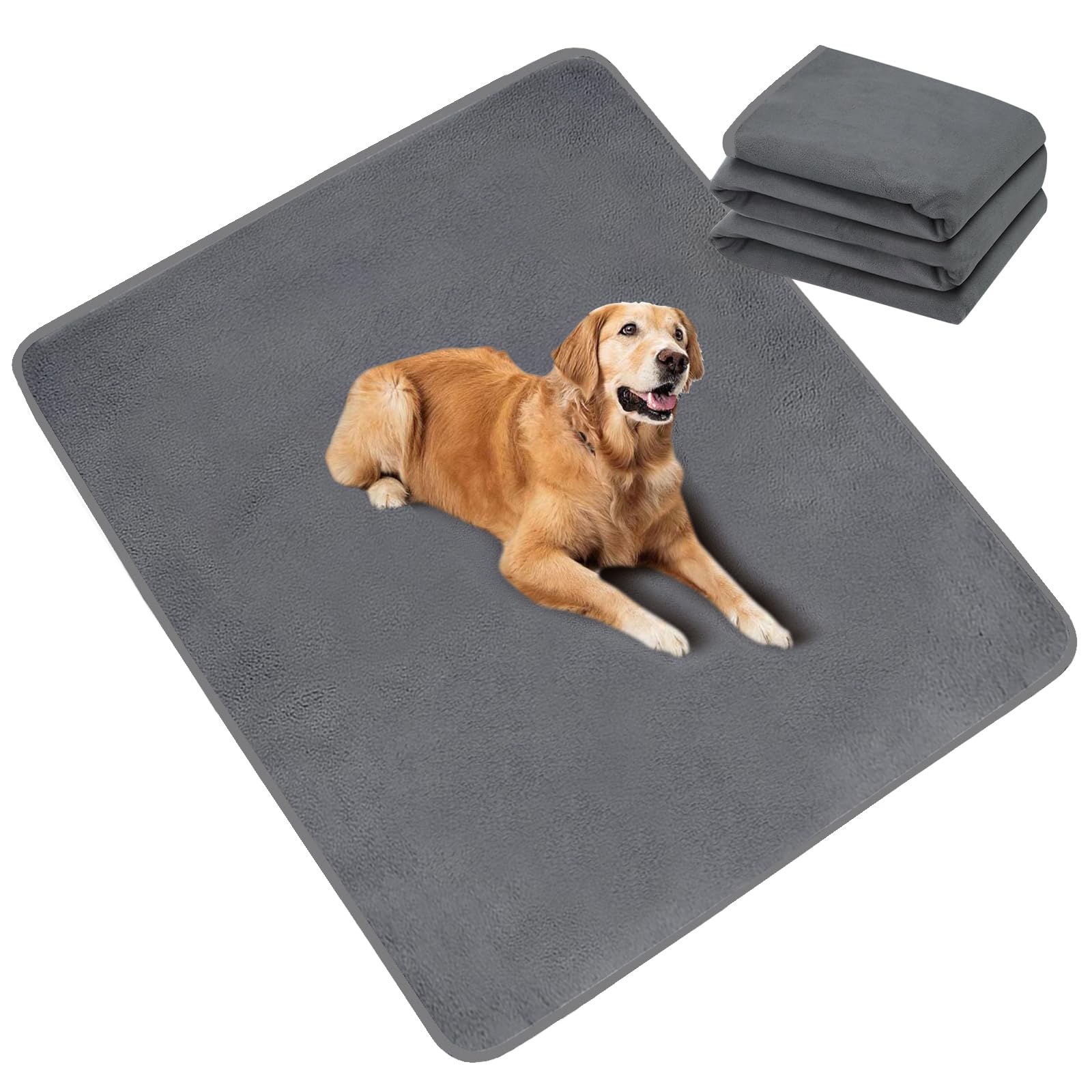 Tapis d'urine lavable antidérapant à absorption rapide pour chien