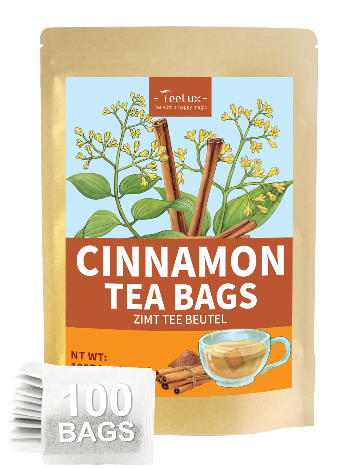 TeeLux Dandelion Leaf & Root Tea Bags 100 Count, Vegan, Rich Flavor, Premium Dandelion Tea, Natural Caffeine Free Herbal Tea — view 33