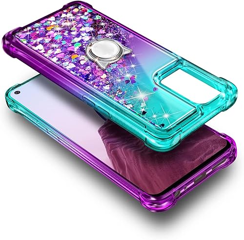 Miniatura 10 de NZND Funda diseñada para OnePlus Nord N20 5G, cascada flotante líquida con purpurina para niñas y mujeres, bonita, rosaaguamarina