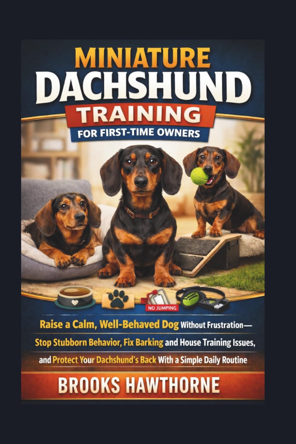 MINIATURE DACHSHUND TRAINING FOR FIRST-TIME OWNERS: Raise a Calm, Well-Behaved Dog Without Frustration—Stop Stubborn Behavior, Fix Barking and House ... Dachshund’s Back With a Simple Daily Routine