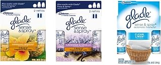 Glade Sense & Spray Variety Pack: Hawaiian Breeze, Lavender Vanilla, Clean Linen