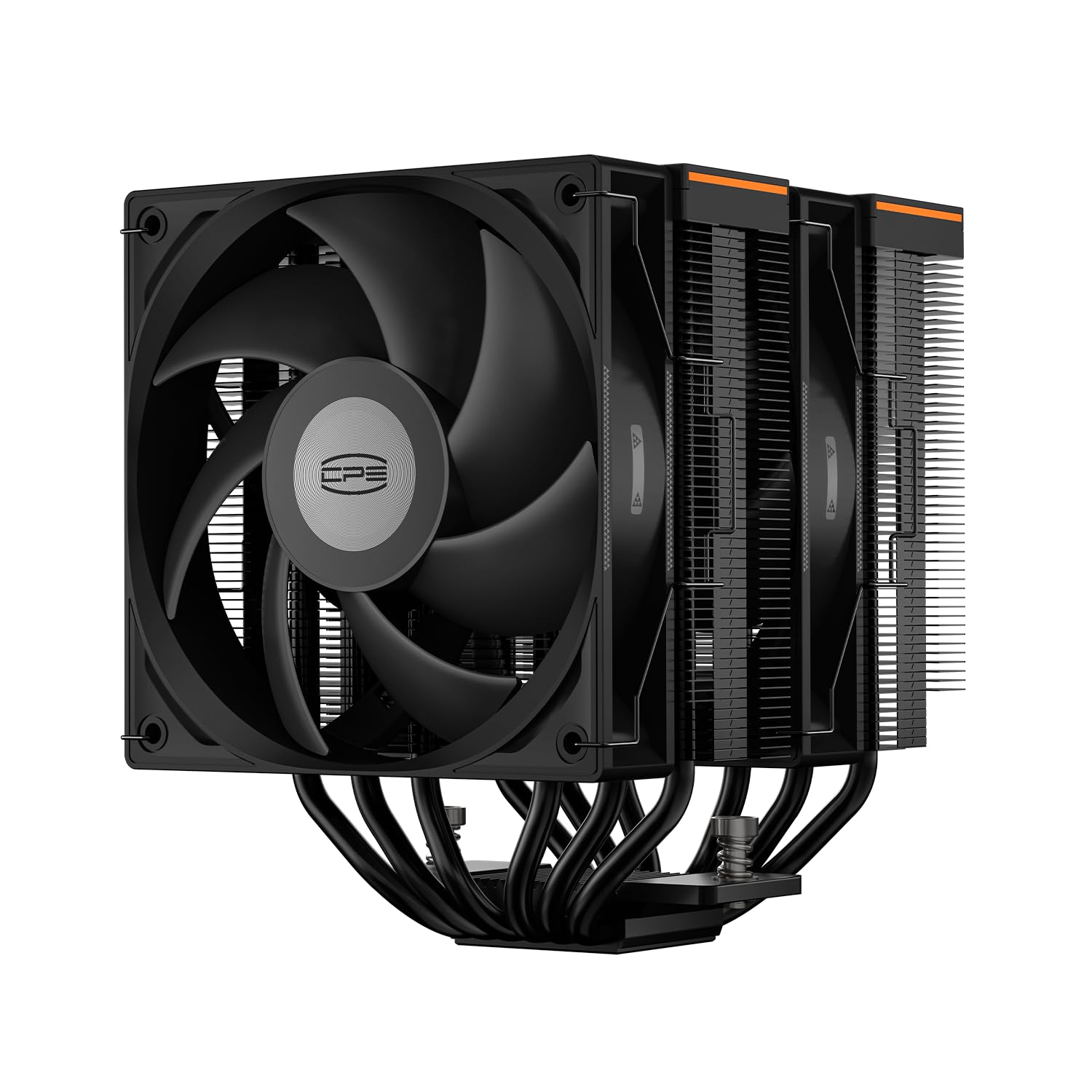 PCCOOLER CPS RT620 Digital BK Dissipatore CPU TDP 265W con display digitale in tempo reale, 6 tubi di calore in rame, due ventole FDB da 120 mm, per AMD AM4/AM5, Intel LGA 115X/1200/1700/1851