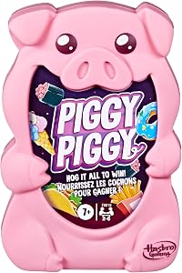 Piggy Piggy Card Game | Fun Family Games for Kids, Teens, and Adults | Ages 7 and Up | 2 to 6 Players I 20 Mins. Average | Quick-Playing Travel Games (English & French)
