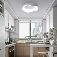 meibeileil Modern LED Mennyezeti Lámpa - 40 cm Fehér Négyzet Alakú, Távirányítós Fényerőszabályzás, 3000K-6500K, Nappali, Hálószoba, Konyha 6